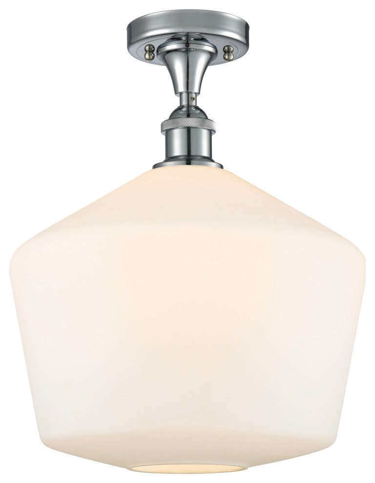 Innovations 516-1C-PC-G651-12 1-Light Semi-Flush Mount, Polished Chrome