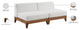 Rio Water Resistant Fabric  Patio 2-Piece Modular Sofa, Off White