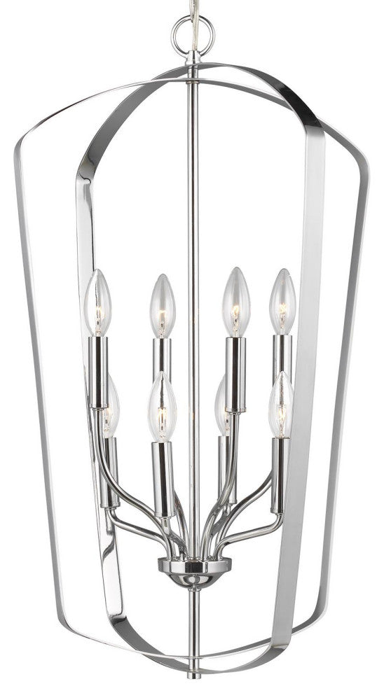 Generation Lighting 5134908 Romee 8 Light 18"W Pendant - Chrome