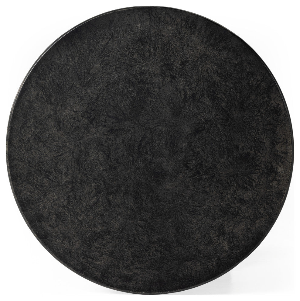 Kelden End Table-Raw Black