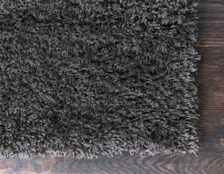 Unique Loom Graphite Gray Solid Shag 2'x3' Area Rug