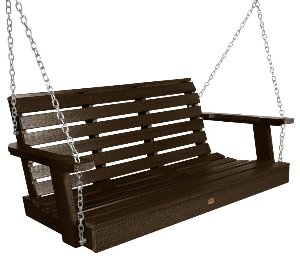 Weatherly Porch Swing, Weathered Acorn, 4'
