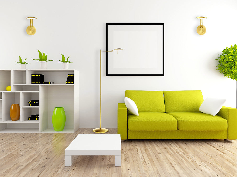 Dessau Turbo Arch Lamp, Satin Brass