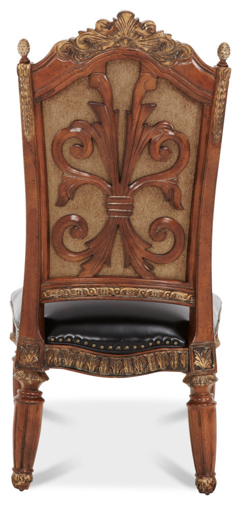 Villa Valencia Dining Side Chair, Set of 2, Classic Chestnut
