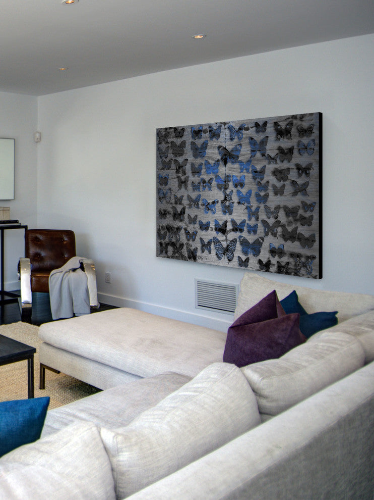 "Flutter Byes UV Ink" Print on Brushed Aluminum, 60"x40"