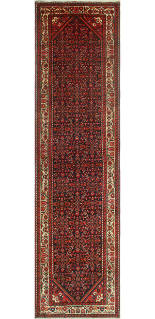 Fine Vintage Distressed Aiman Charcoal/Ivory Runner, 3'9 x 14'4