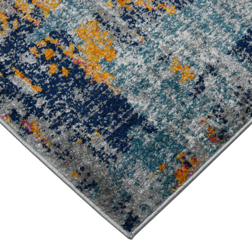 Montana Joanna Runner, Orange, 2'7" x 8', Abstract