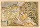 Map of Poland and Eastern Europe - Gallery Wrapped Canvas Art 28" x 42"