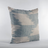 Plutus Blue Faded Abstract Luxury Throw Pillow, 24"x24"