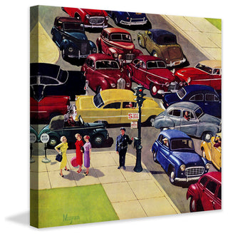 "Traffic Jam" Painting Print on Canvas by Earl Mayan