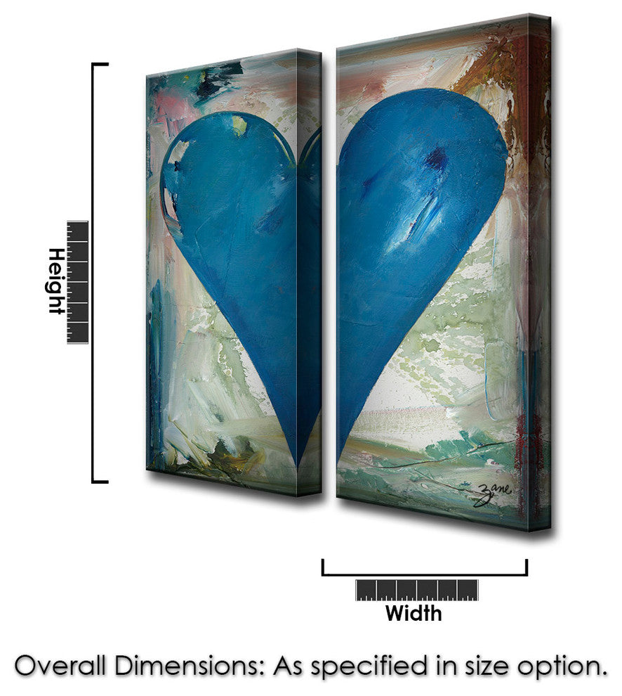 Heartwork "Michael" 2-Piece Canvas Art Set, 30"x12"