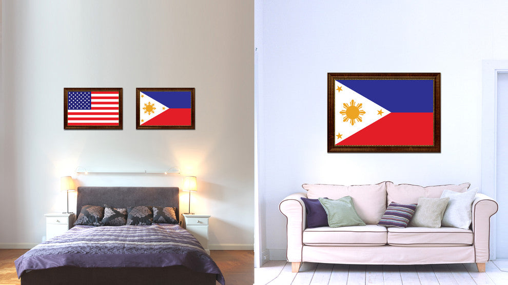 Philippines Country Flag Canvas Print, 15"x21"