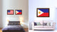 Philippines Country Flag Canvas Print, 15"x21"