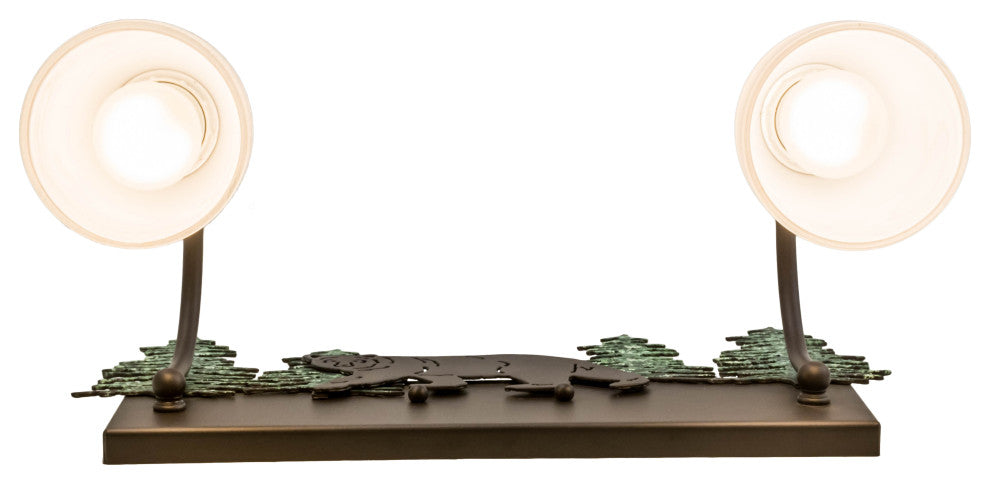 16 Wide Lone Bear 2 Light Vanity