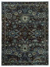 Oriental Weavers Andorra Navy/ Blue Oriental Indoor Area Rug 5'3"X7'3"