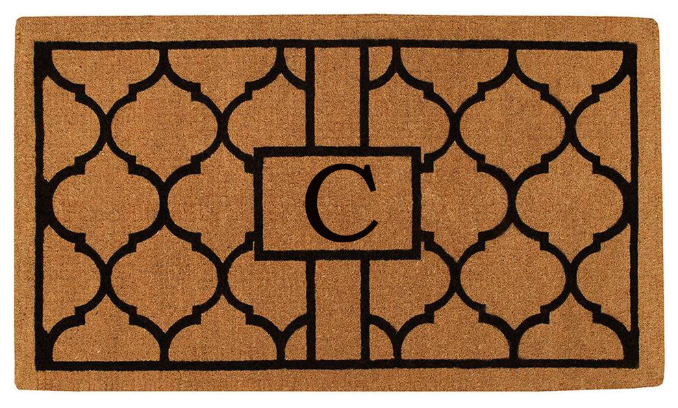 Pantera Monogram Doormat, Extra-Thick 3'x6', Letter C