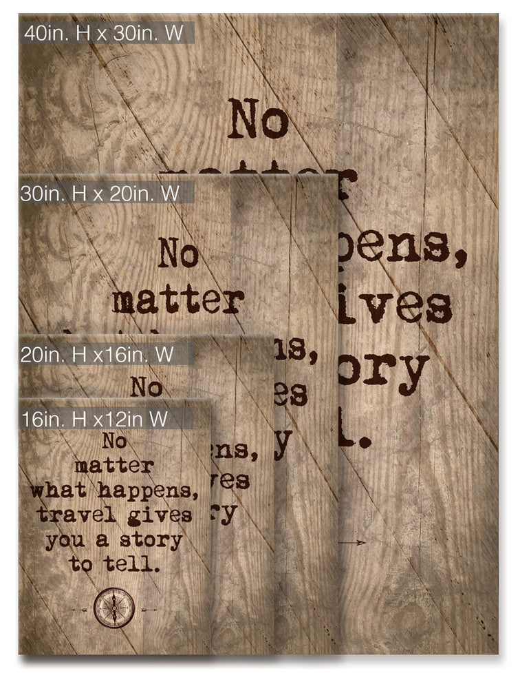 Ready2HangArt Inspirational 'Travel' Wrapped Canvas Wall Art
