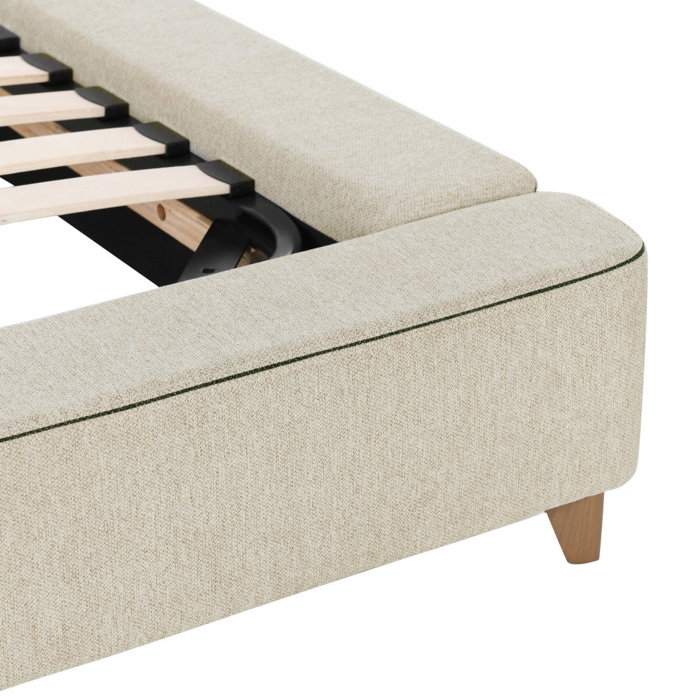 Tate Upholstered Bed in Cream by Kosas Home , California King