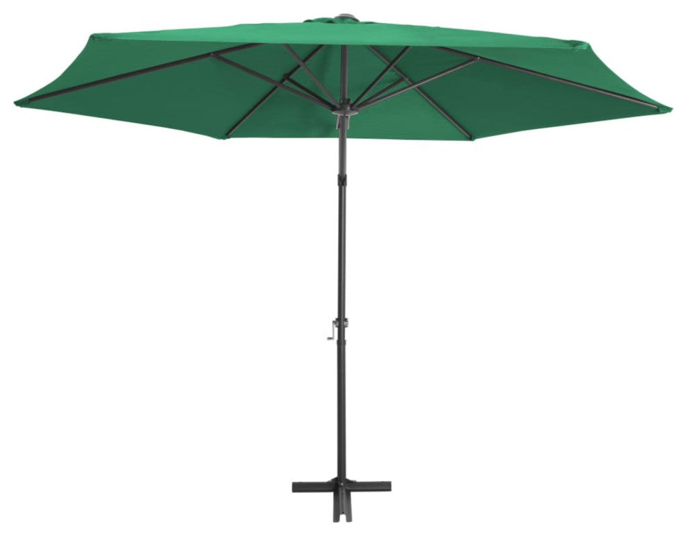 Vidaxl Outdoor Parasol With Steel Pole 118.1" Green