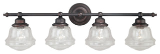 Vaxcel Lighting W0191 Huntley 4 Light 32"W Bathroom Vanity Light - Oil Rubbed