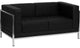 HERCULES Imagination Series Black Leather 3 Piece Sofa Set