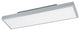 Eglo 1x17.2w Led Ceiling Light W/ Brushed Aluminum Finish & White Plastic Glass