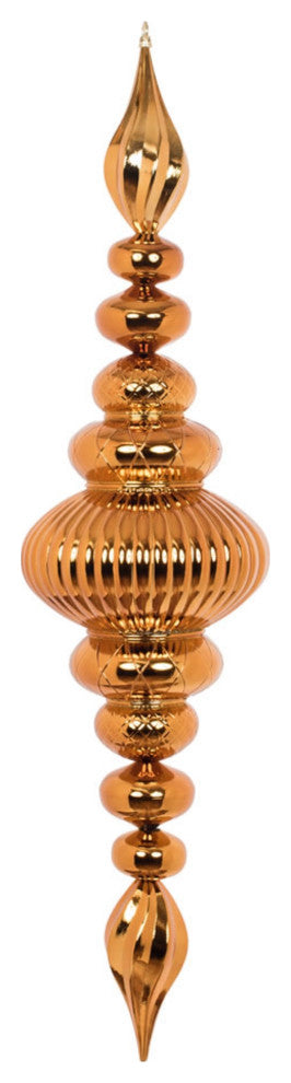 41" Copper Shiny Finial Ornament