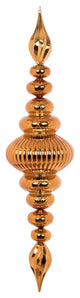 41" Copper Shiny Finial Ornament