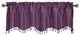 Solid Pattern Luxury Soho Straight Valance, Purple, 70"x17"