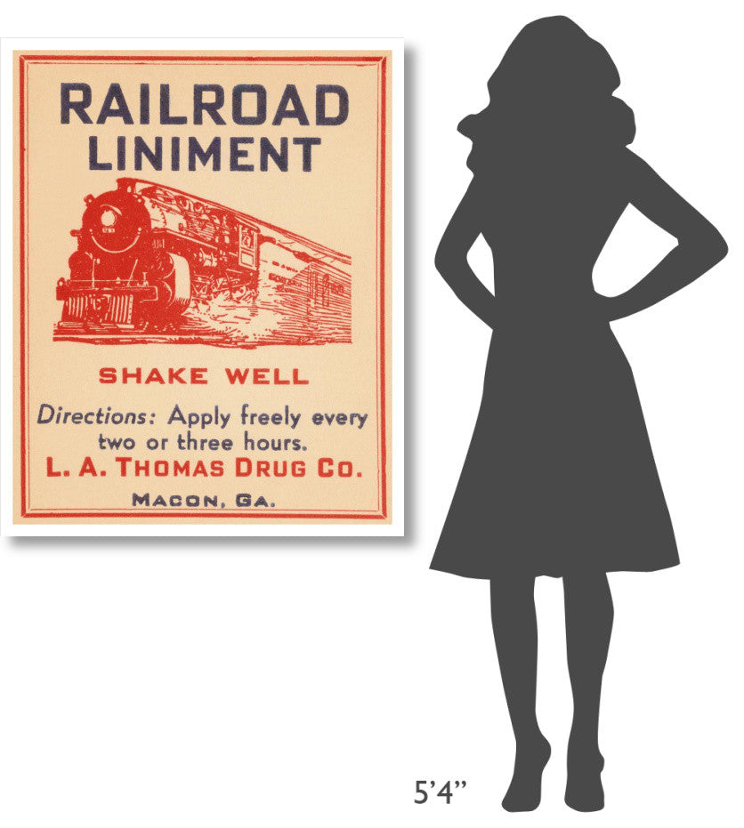 "Railroad Liniment" Digital Paper Print by Vintage Booze Labels, 34"x42"