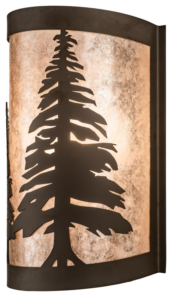 8 Wide Tall Pines Right Wall Sconce