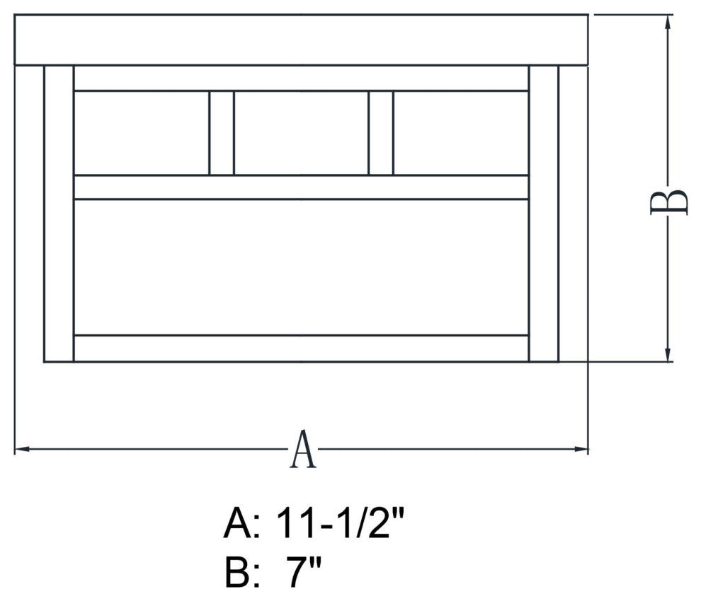 Vaxcel Lighting OF14611 Mission 2 Light Flush Mount Outdoor - Oil Burnished