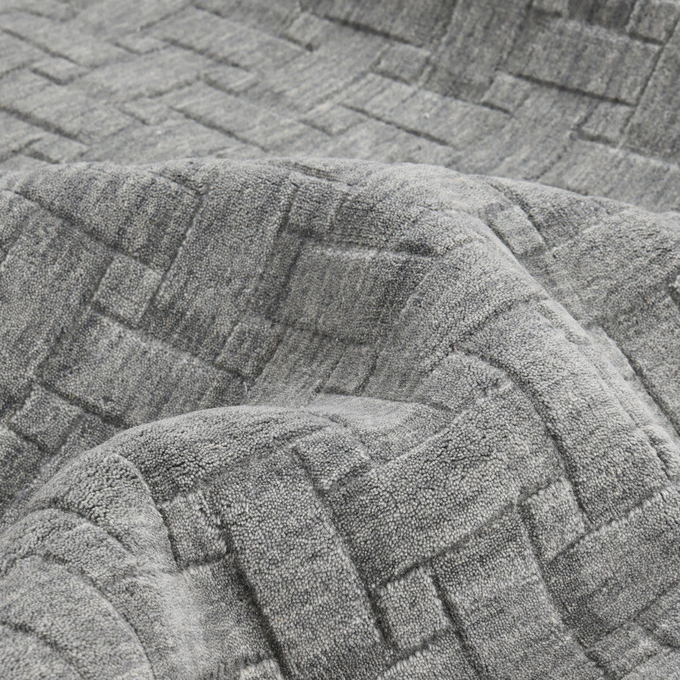 Peyton One-of-a-Kind Handmade Area Rug Gray, 5' 0'' x 8' 0''