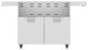 Hestan ECD42 42"W Double Door Grill Cart - Stainless Steel