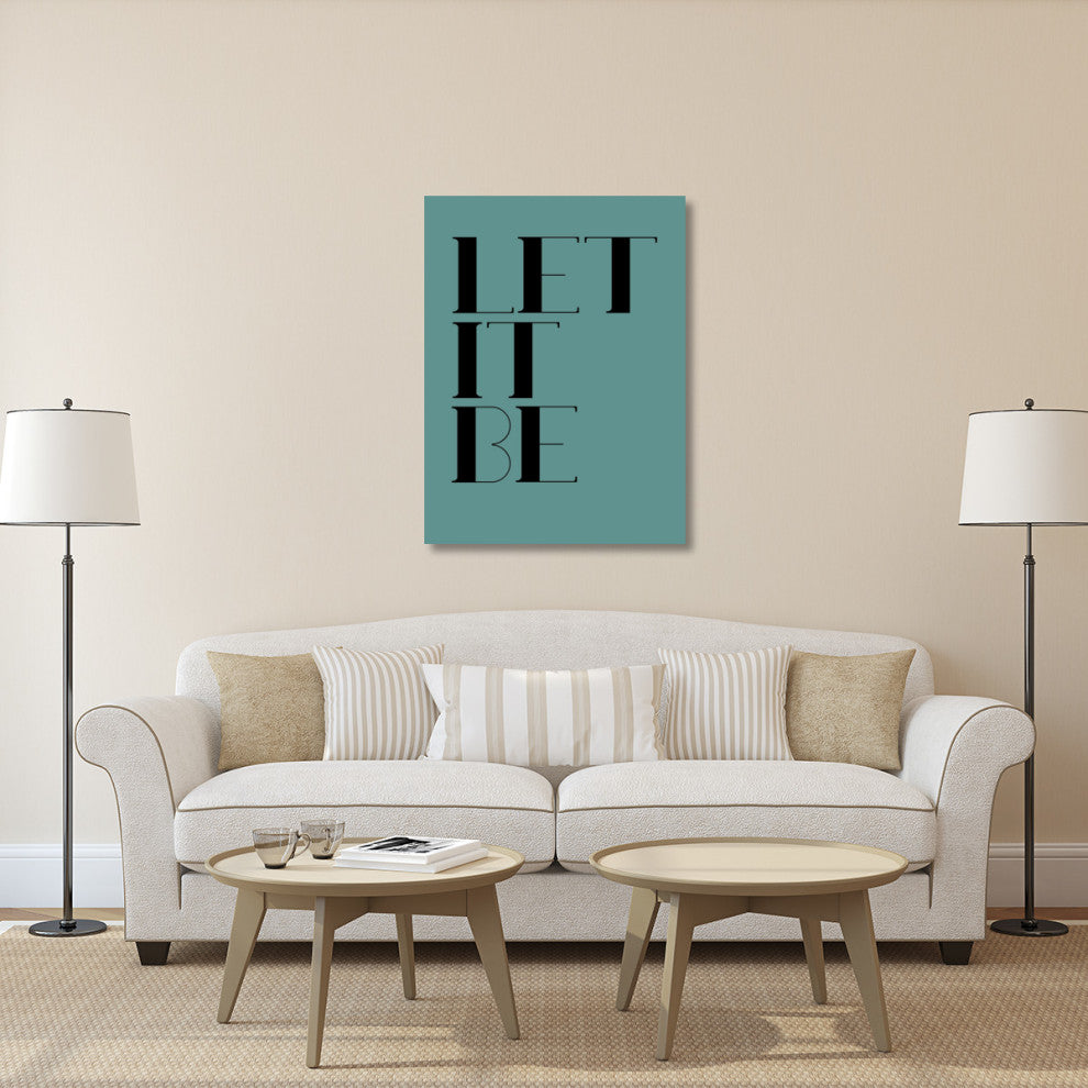 "Let It Be Poster  Blue" Fine Art Print