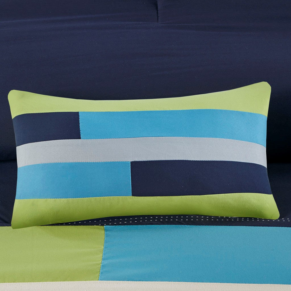 Mi Zone Pipeline Microfiber Printed Comforter Mini Set, Full/Queen