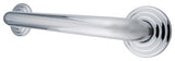 Kingston Brass 12" Decorative 1-1/4" OD Grab Bar, Polished Chrome