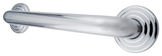 Kingston Brass 12" Decorative 1-1/4" OD Grab Bar, Polished Chrome