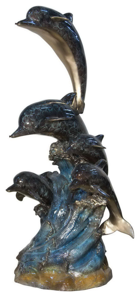 5 Dolphins Fountain Special Patina