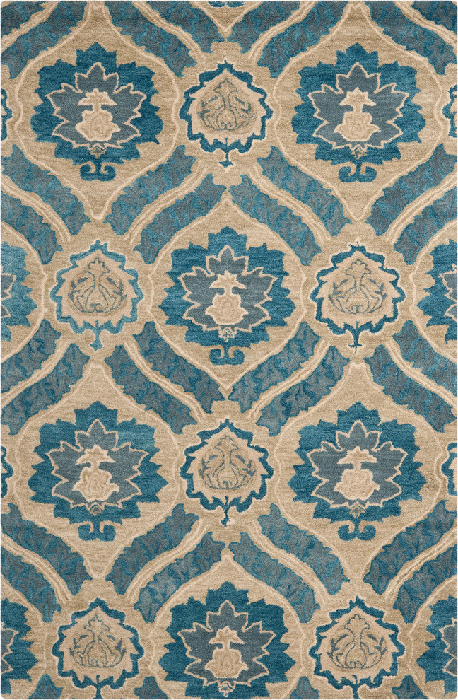 Safavieh Wyndham WYD616A 7' Square Aqua Rug