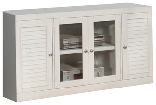 Parker House Boca 9 Piece Entertainment Wall With Corner Bookcases