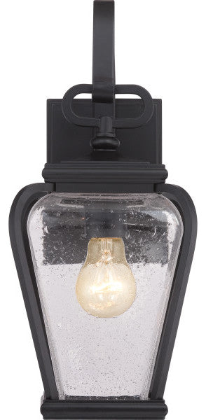 Quoizel PRV8406K One Light Outdoor Wall Lantern Province Mystic Black