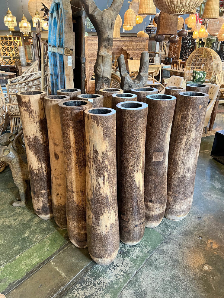 Natural Coconut Palm Urn