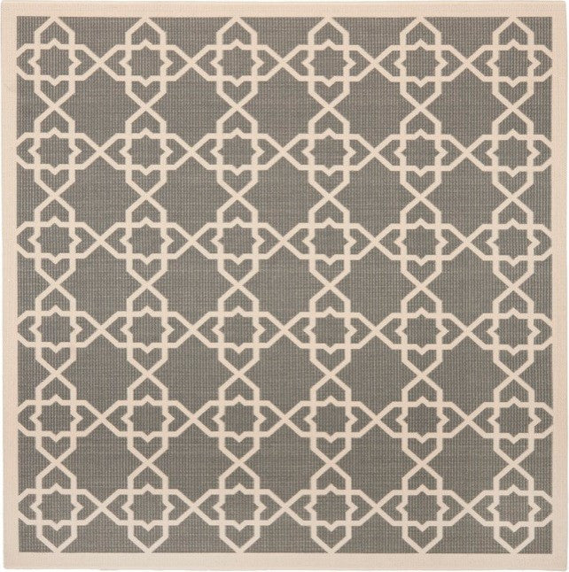 Safavieh Courtyard CY6032-246 5'3" Round Gray Rug