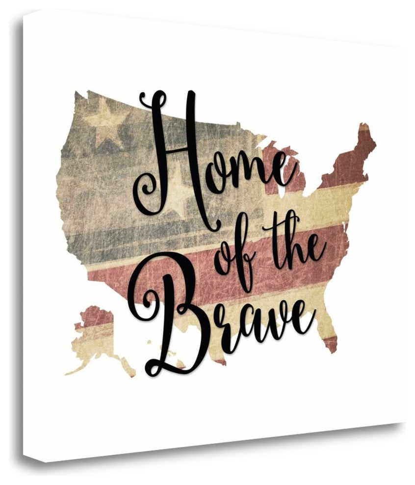 "Home Of The Brave" By Tara Moss, Giclee Print on Gallery Wrap Canvas