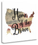 "Home Of The Brave" By Tara Moss, Giclee Print on Gallery Wrap Canvas