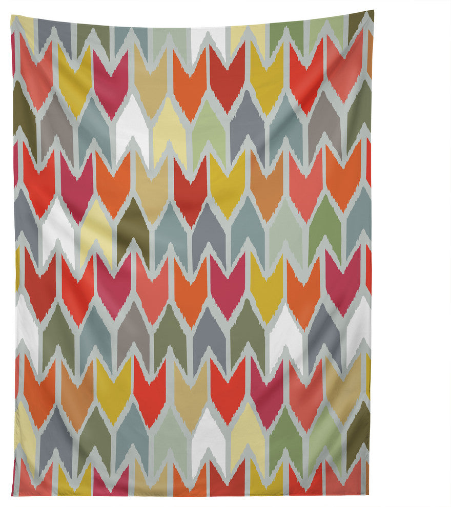 Deny Designs Sharon Turner Beach House Ikat Chevron Tapestry