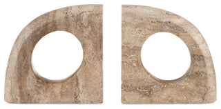 Russo Travertine Object, 2-Piece Set
