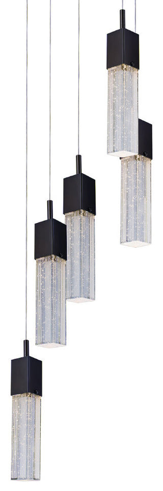 ET2 E22765 Fizz III 13" 5 Light LED Multi Pendant - Bronze