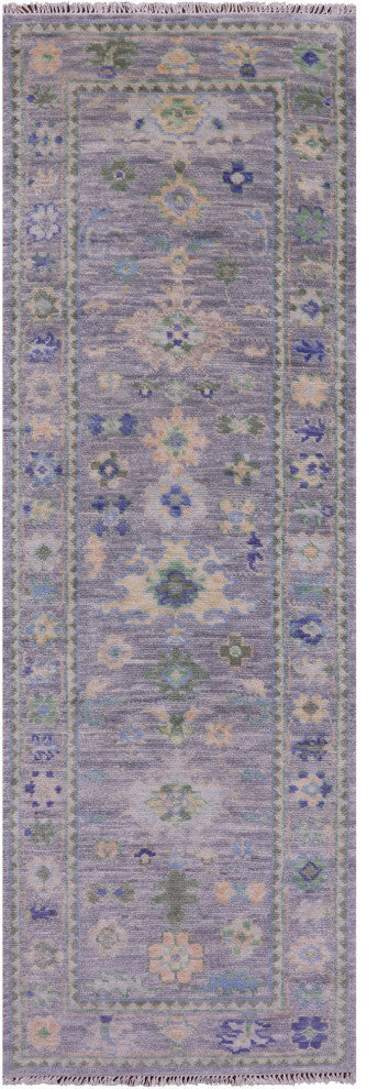 2' 7" X 7' 11" Handmade Turkish Oushak Wool Runner Rug - Q14995